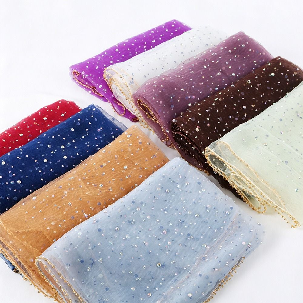 Hotfix Rhinestone Sheet - Sparkle Hotfix Rhinestone Square Scarf Thin