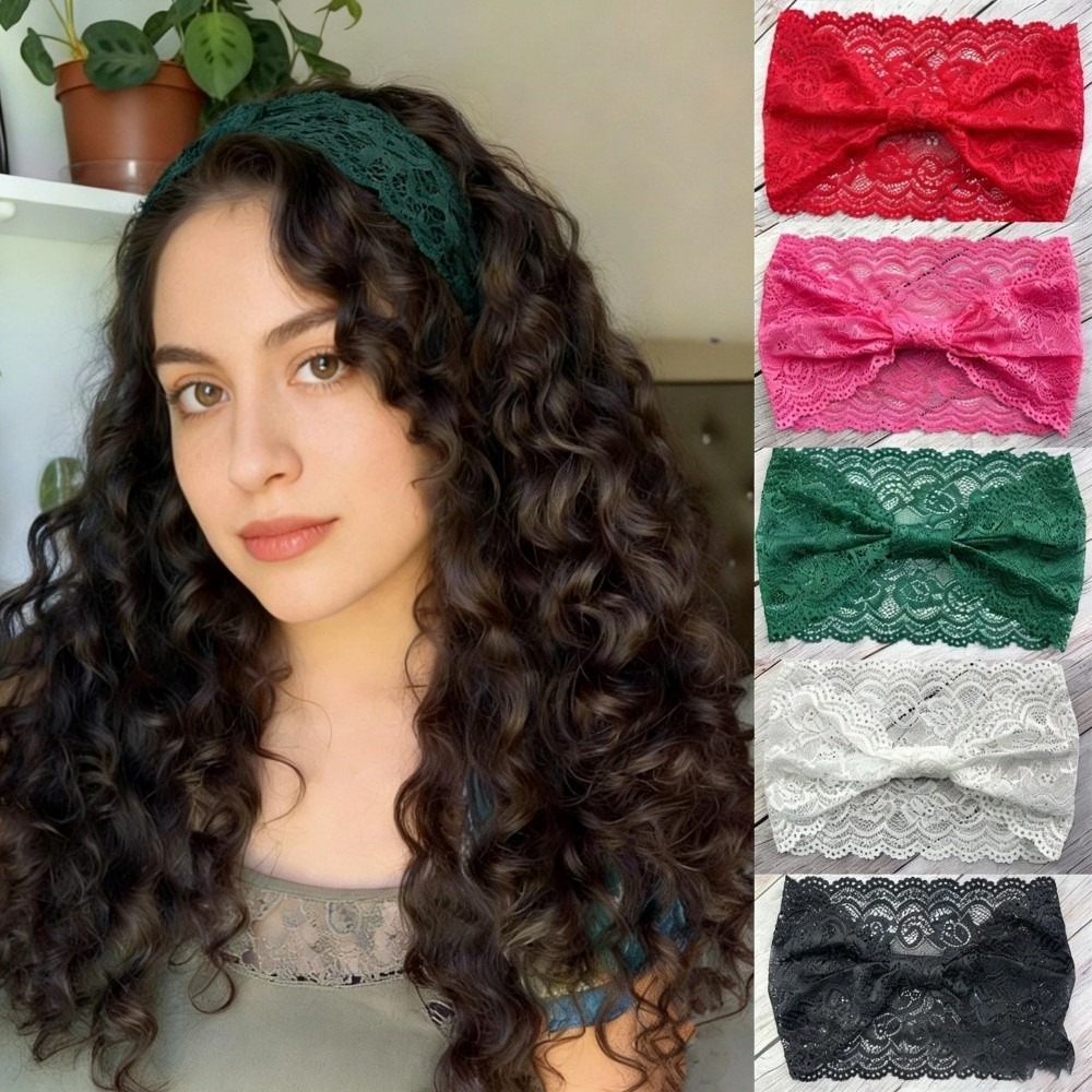 Elastic Lace Trim - Stylish Soft Solid Color Headband Non-Slip