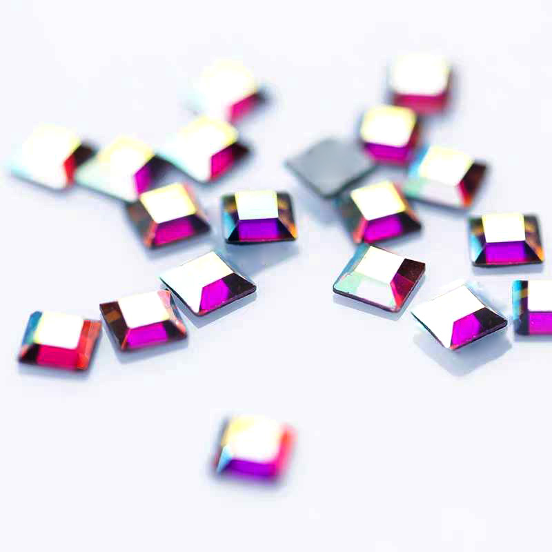Flat Top Square 20pcs 4mm Non  - Hotfix Rhinestone Sheet review and price