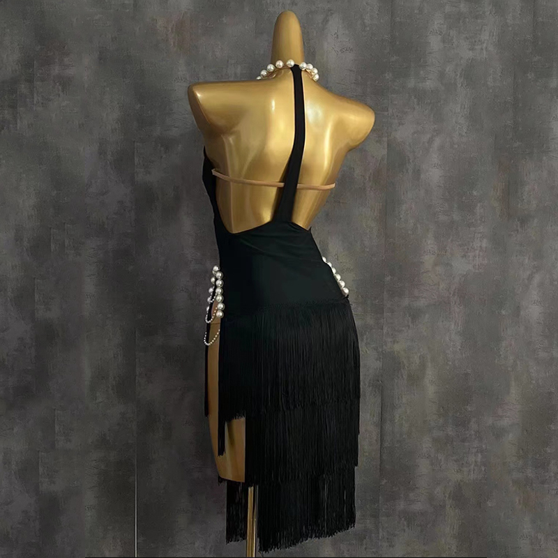 2025 High End Latin Dance Dres - Beaded Trim Fringe review and price