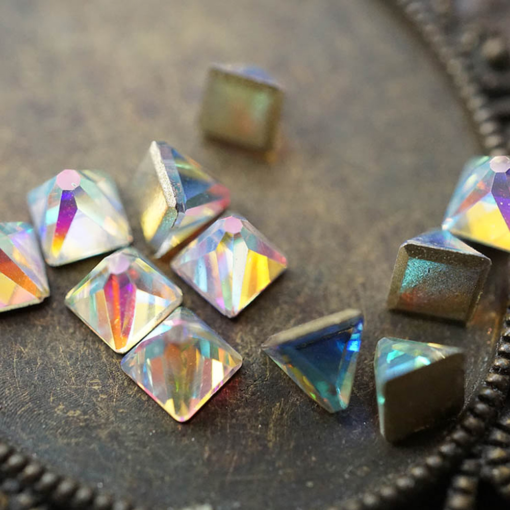 Square Spike Shape 4mm 20pcs N - Hotfix Rhinestone Sheet review and price