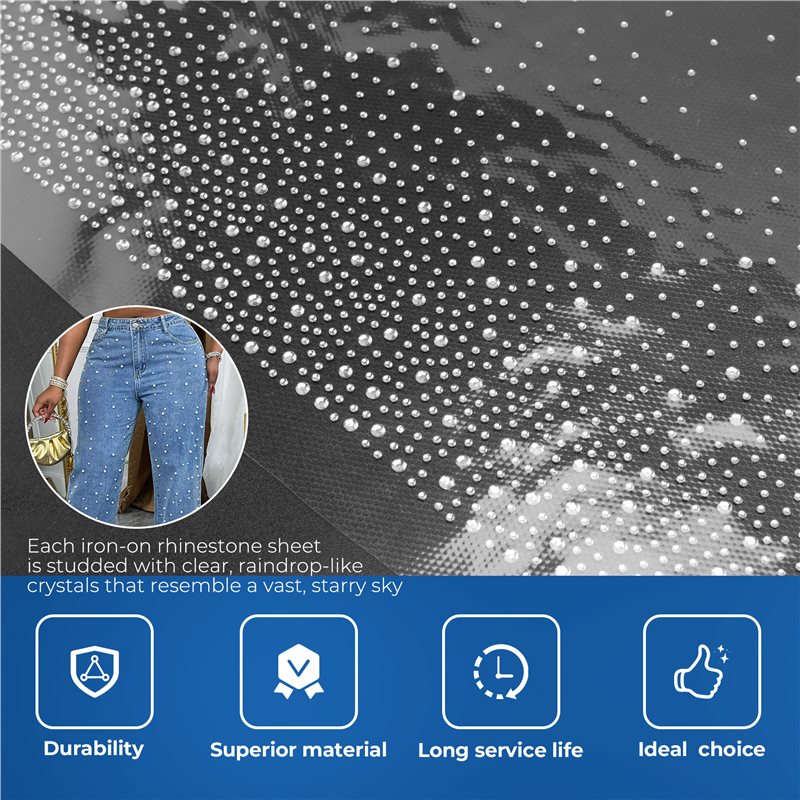 AT02-Glitter Hotfix Rhinestone - Hotfix Rhinestone Sheet review and price