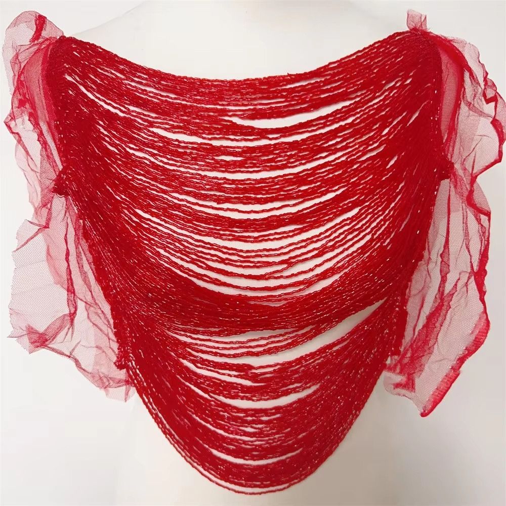 Exquisite Multi Layered Tassel - Beaded Trim Fringe review and price