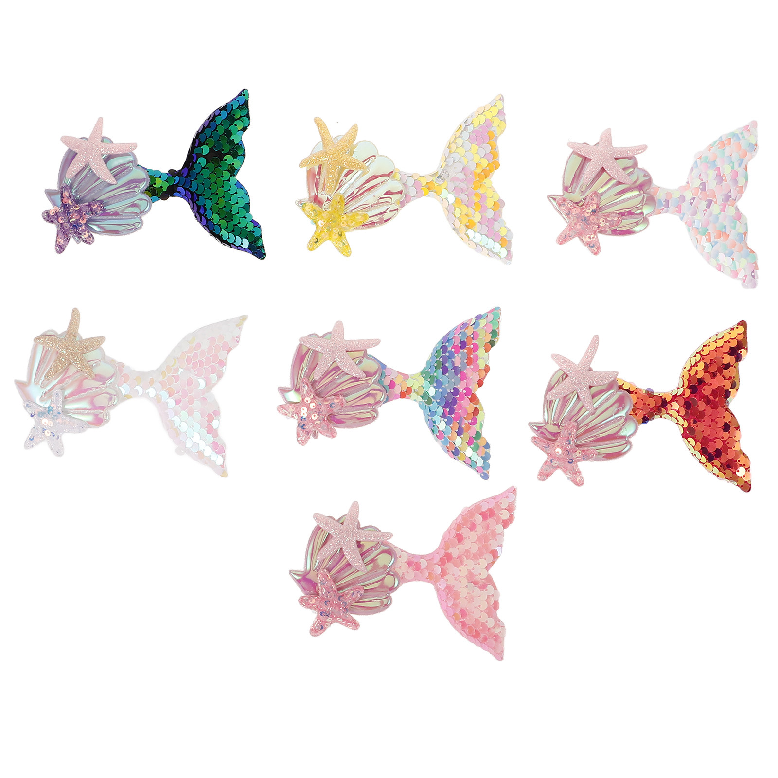 7Pcs Mermaid Fabric Patches fo - Embellishment Crafts review and price