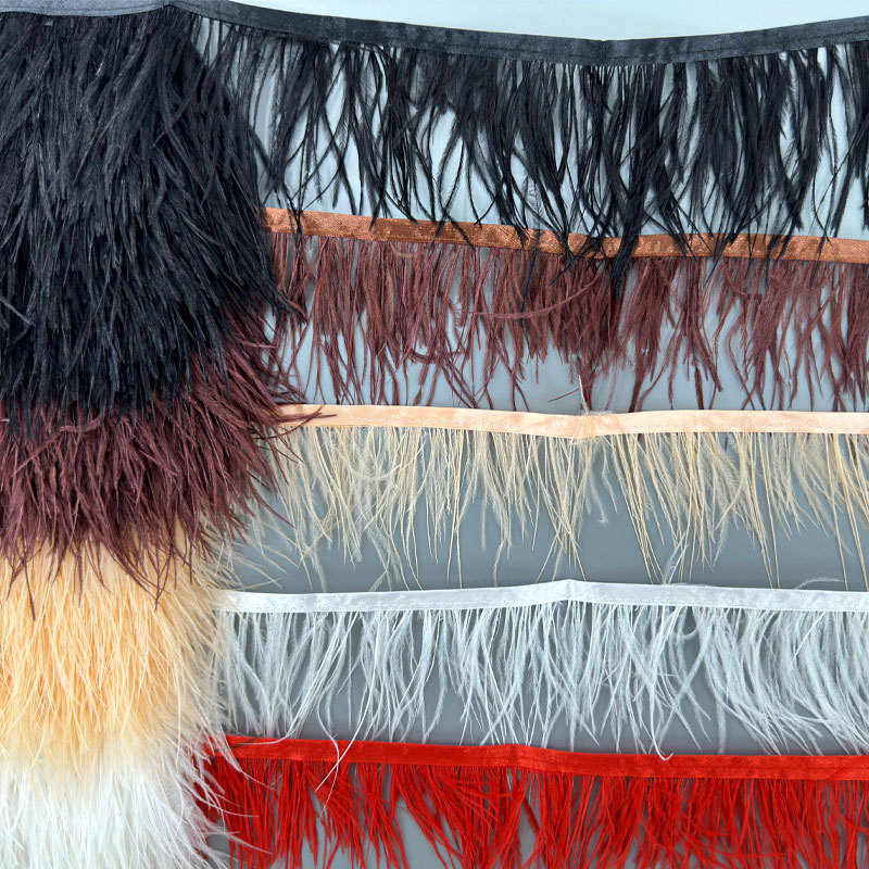 1-10M Colorful Ostrich Feather - Fringe Ribbon Sewing review and price