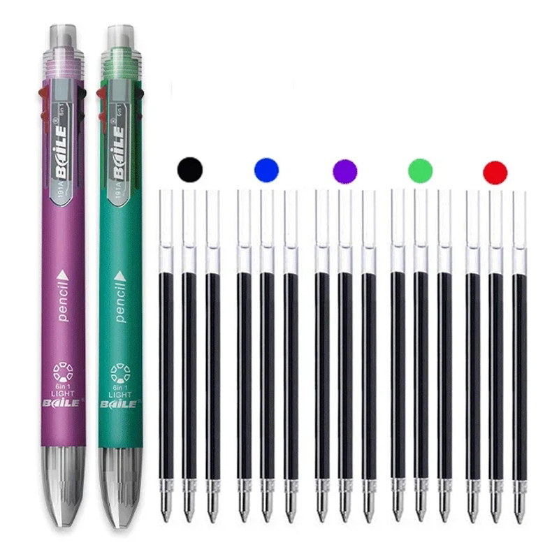 4/12Pcs 6 in 1 MultiColor Pen  - Staedtler Pencil Lumocolor review and price