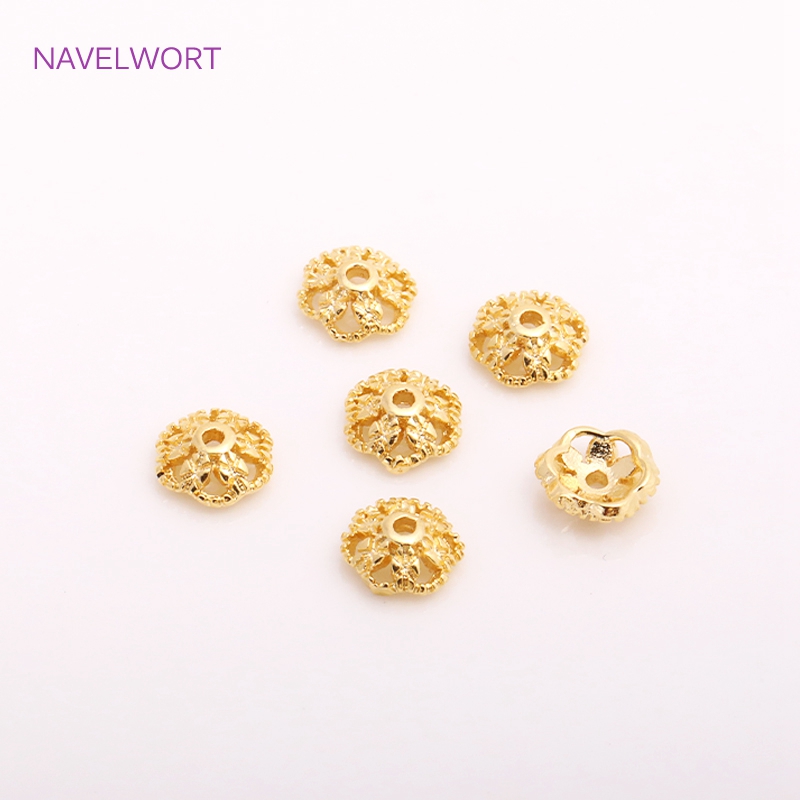 7mm 14K Gold Plated Brass Bead - Embellishment Crafts review and price